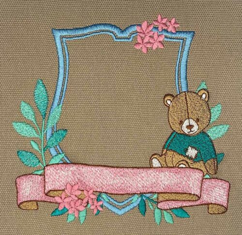 baby crest embroidery design