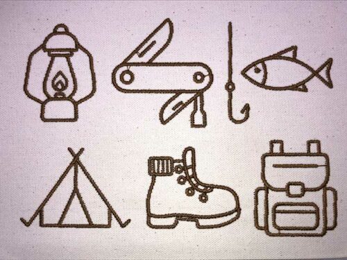camping icons esa font