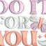 Do it for you embroidery design
