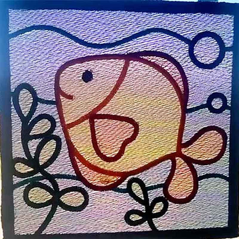 Embroidery Project: Stained Glass