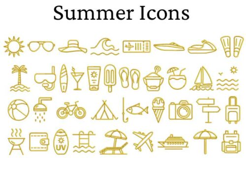 Summer Icons esa font