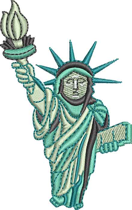 Liberty embroidery design