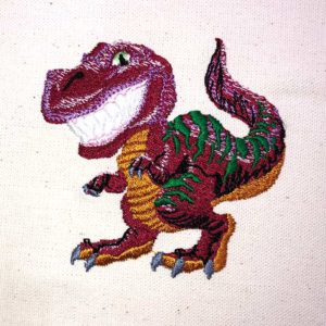 Little T-Rex Embroidery Design