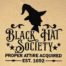 Black Hat Society Embroidery Design