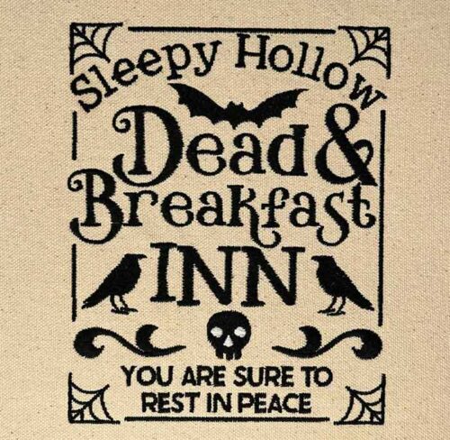 dead and breakfast inn embroidery design