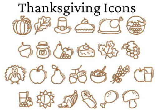 Thanksgiving icon esa font