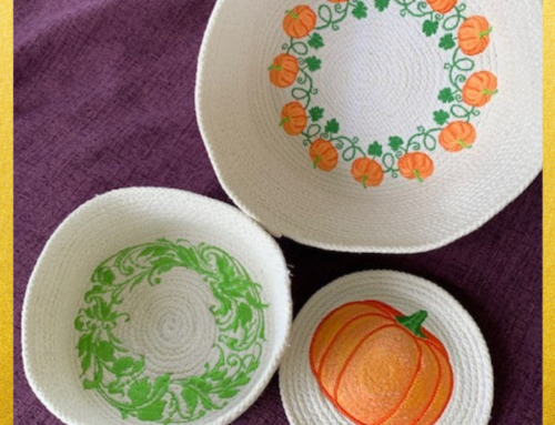 How To Easily Create And Embroider A Sewn Rope Basket