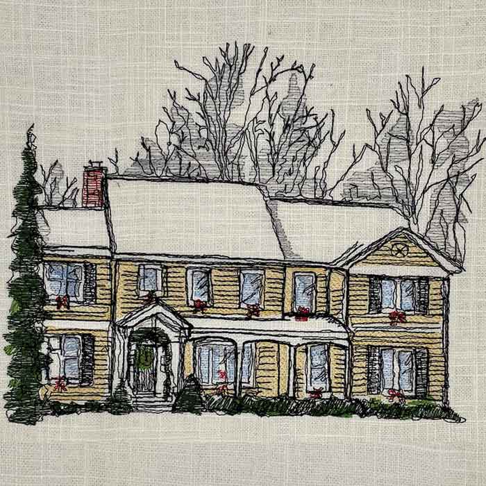 House - Embroidery Design Doodler