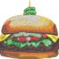 water-colour hamburger embroidery design