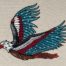 Tattoo American eagle embroidery design