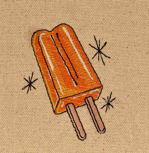 Water-colour popsicle embroidery design