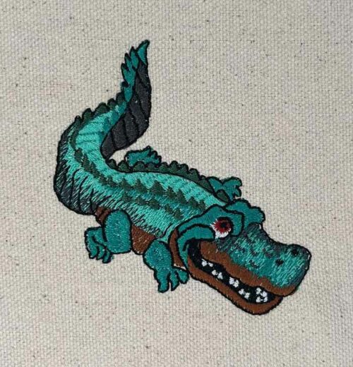 Cute Gator embroidery design
