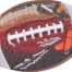 Torn Football L Embroidery Design