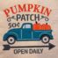 Pumpkin patch embroidery design