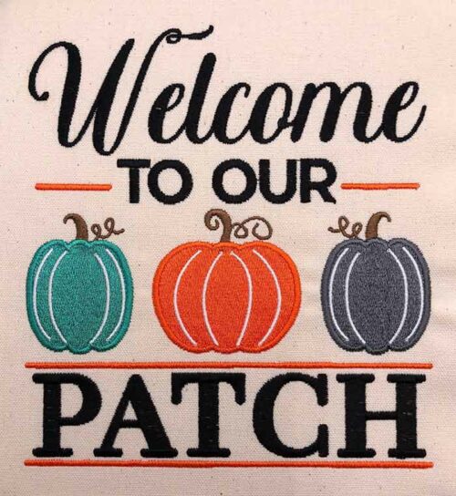 Welcome To Our Patch Embroidery Design