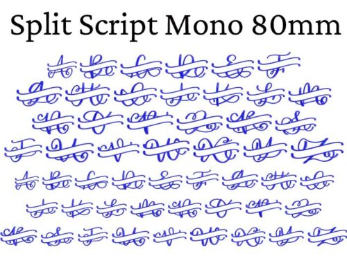 Split Script Mono 80 mm ESA Font