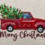Christmas truck embroidery design