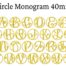 Circle mono 40 mm esa font