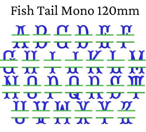 Fish Tail Mono 120 mm esa Font