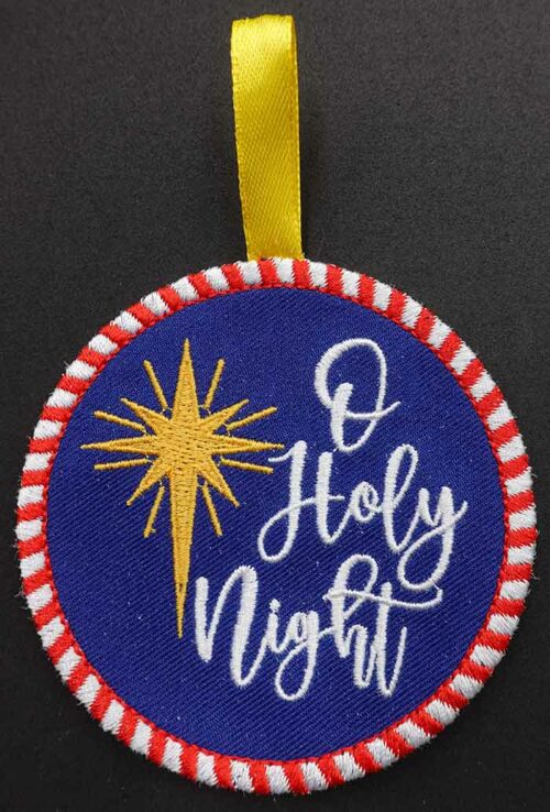 holy night ornament embroidery design
