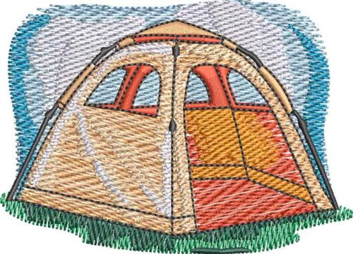 Pop tent embroidery design