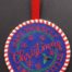 merry christmas ornament embroidery design
