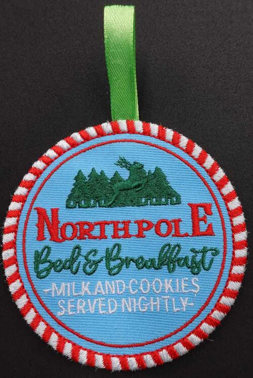 north pole embroidery design