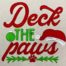 deck the paws embroidery design