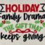 holiday drama embroidery design