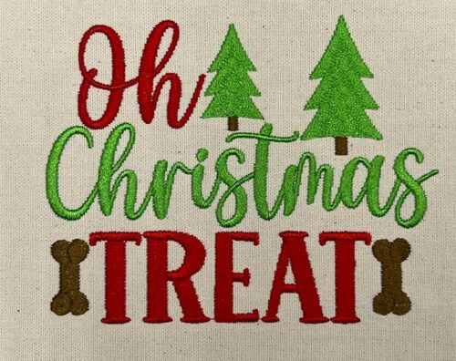 Christmas treat embroidery design