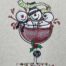 snowman wine tub party embroidery design