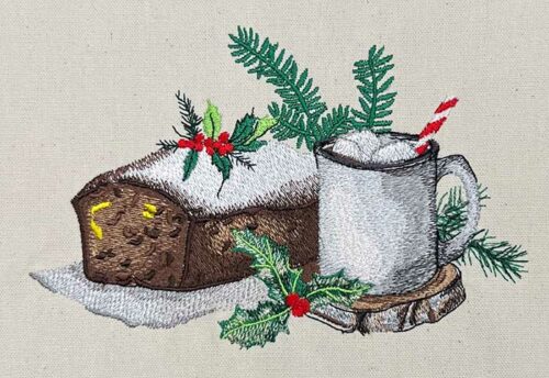 Christmas Breakfast embroidery design