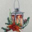 Christmas lantern embroidery design