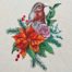 Robin Floral Embroidery Design