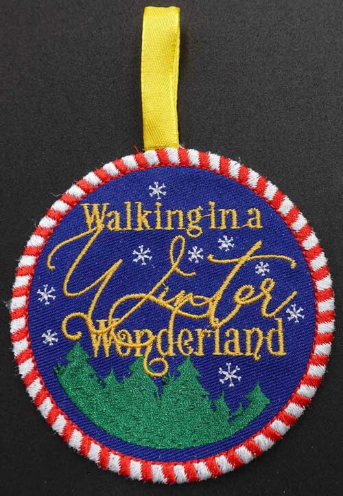 winter wonderland embroidery design
