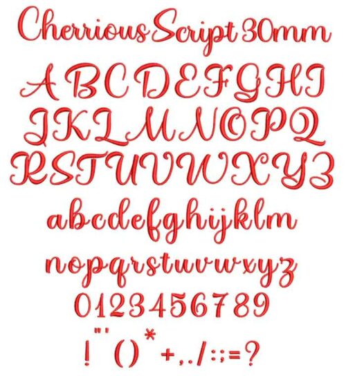 Cherrious Script ESA font icon