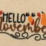 Hello November embroidery design