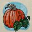 fall pumpkin embroidery design
