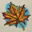 maple leaf embroidery design