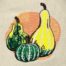 Autumn Gourds embroidery design