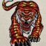 prowling tiger mascot embroidery design