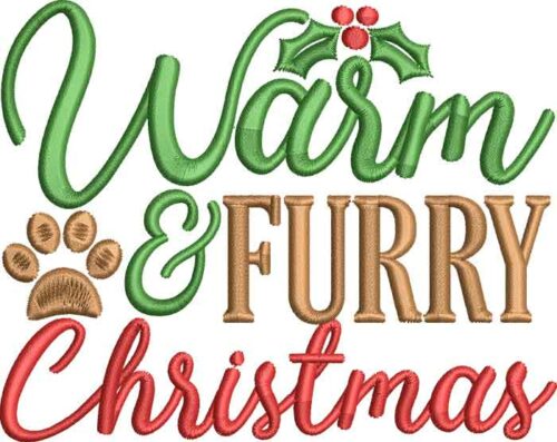 Warm & Furry christmas Embriodery Designs