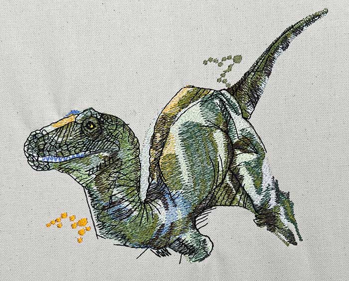 Dinosaur 6 embroidery design