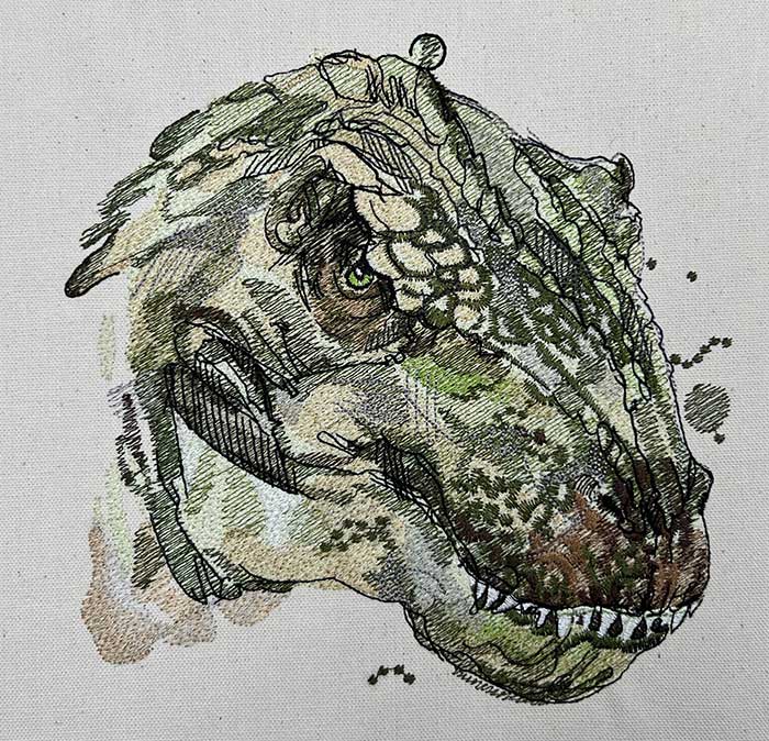 Dinosaur 8 embroidery design
