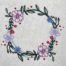 Floral Frame 10 embroidery design