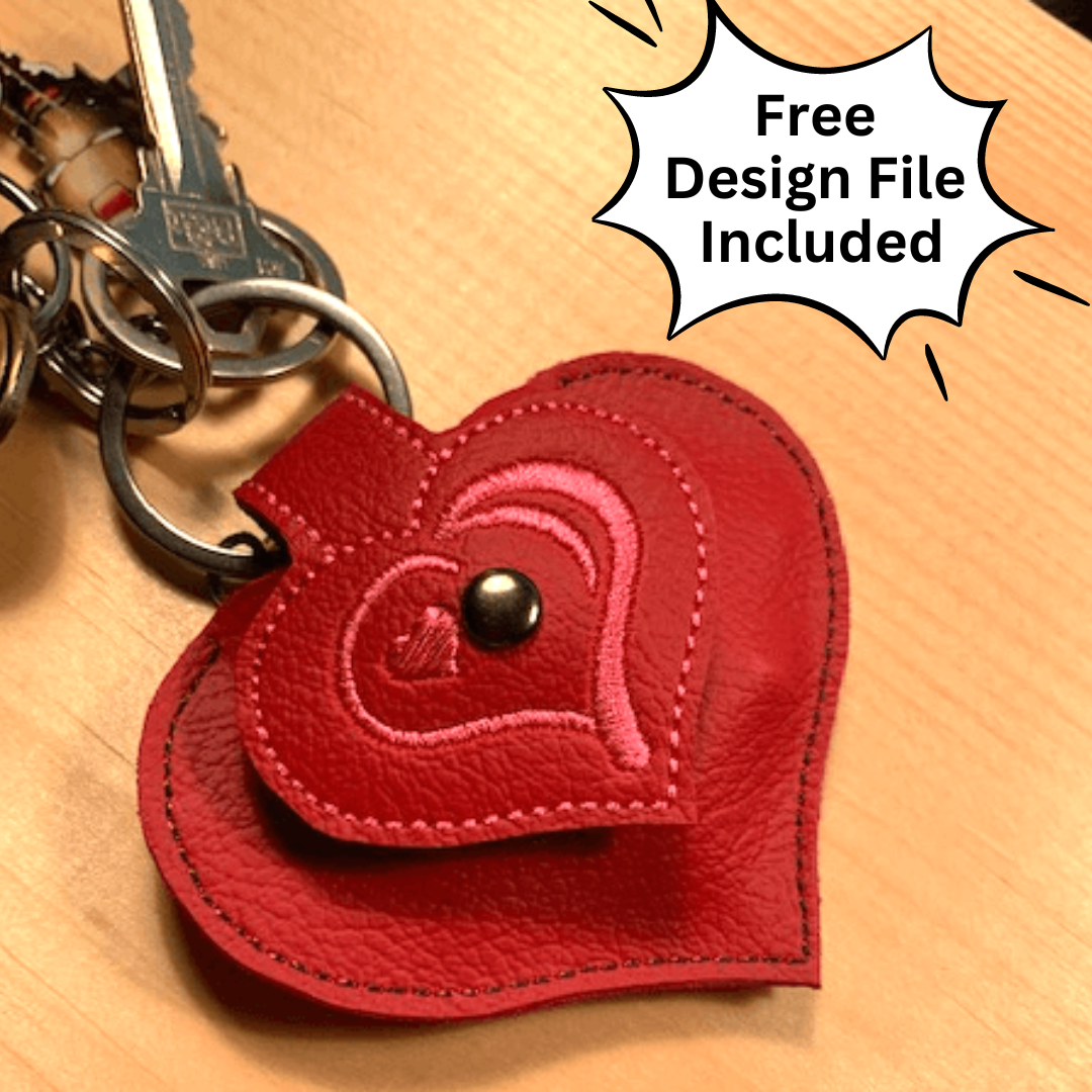 heart keychain included