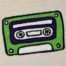 cassette tape embroidery design