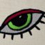 eye embroidery design