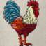 Rooster Embroidery design