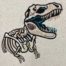T-Rex Skeleton Embroidery design